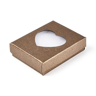 12Pcs 6 Colors Cardboard Jewelry Set Boxes CBOX-N015-04-1