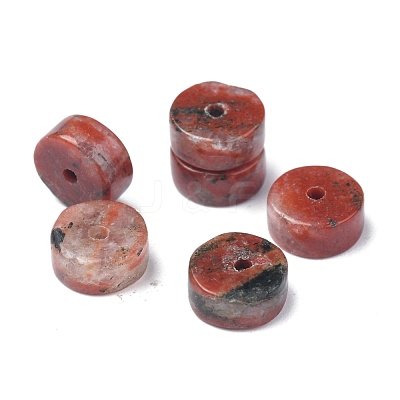Natural Red Sesame Jasper/Kiwi Jasper Beads Strands G-Z006-C20-1