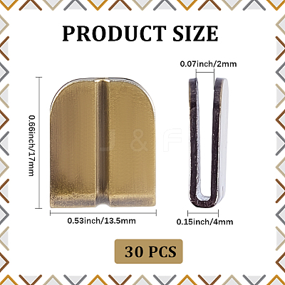 30Pcs Tibetan Style Alloy Binding Clips for Bag FIND-CP0003-25-1