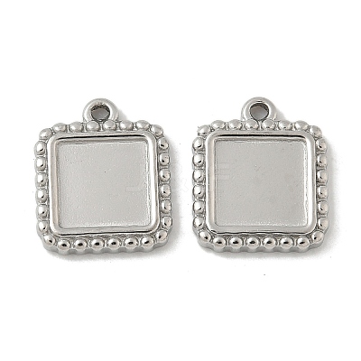 304 Stainless Steel Pendant Cabochon Settings STAS-D127-01P-1