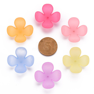 Frosted Acrylic Bead Caps MACR-S371-06A-1