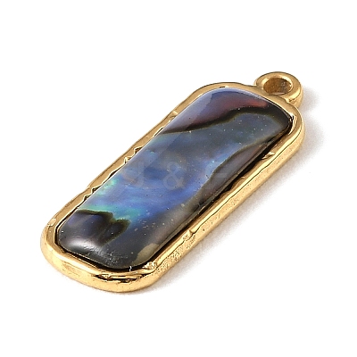 Paua Shell Pendants SSHEL-B145-01B-G-1