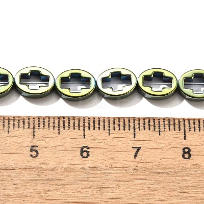 Electroplated Synthetic Non-magnetic Hematite Beads Strands G-L613-Z01-01H-1