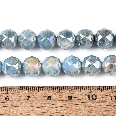 Anti-Tarnish Electroplate Glass Beads Strands GLAA-N010-10mm-17-1