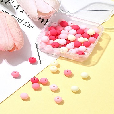 70Pcs Rubberized Style Acrylic Beads MACR-FS0001-71B-1