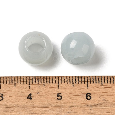 Natural White Jade(Dyed) European Beads G-N342-03R-1
