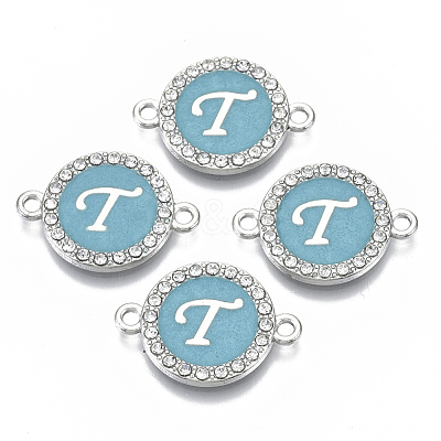 Alloy Enamel Links Connectors ENAM-TAC0003-01S-06T-1