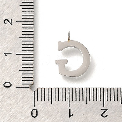 304 Stainless Steel Micro Pave Cubic Zirconia Pendants STAS-H228-06P-G-1