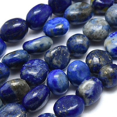 Natural Lapis Lazuli Beads Strands X-G-O186-B-17-1