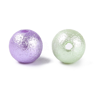 Textured Opaque Acrylic Beads OACR-N160-01A-1