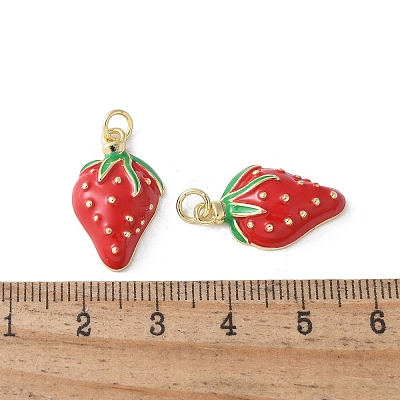 Brass Enamel Pendants KK-D336-04G-02-1