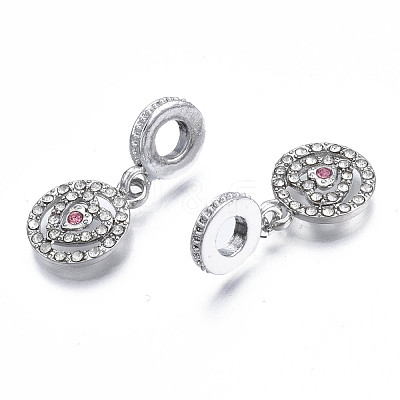 Rack Plating Alloy European Dangle Charms MPDL-N039-051-1