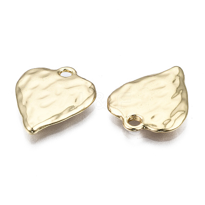 Rack Plating Hammered Alloy Pendants PALLOY-T077-98LG-RS-1