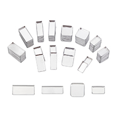 80Pcs 4 Styles Rectangle Aluminum & 20Pcs Square Iron Empty Palette Pans FIND-PH0020-97-1