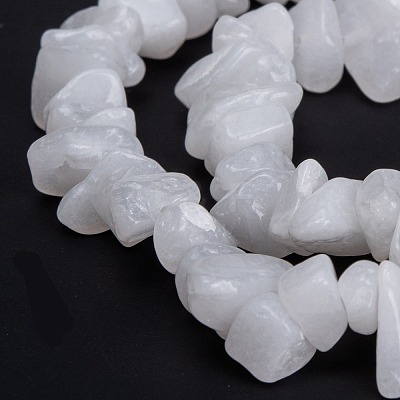Natural White Jade Beads Strands G-G011-02-1