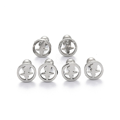 Tarnish Resistant 201 Stainless Steel Barbell Cartilage Earrings EJEW-R147-33-1