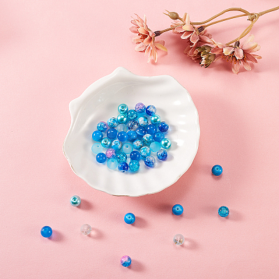 200Pcs 10 Styles DIY Glass Round Beads Sets DIY-CJ0001-96-1
