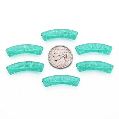 Transparent Crackle Acrylic Beads CACR-S009-001A-N68-1