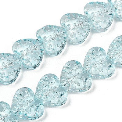Transparent Glass Beads Strands GLAA-H038-01G-1