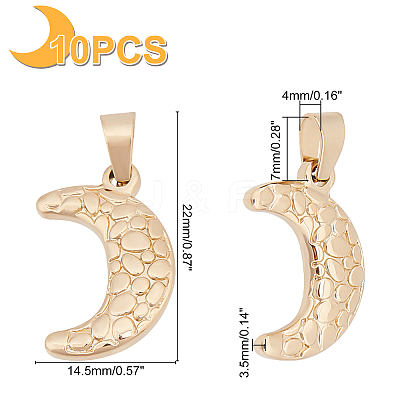 10Pcs 304 Stainless Steel Pendants STAS-UN0028-72-1