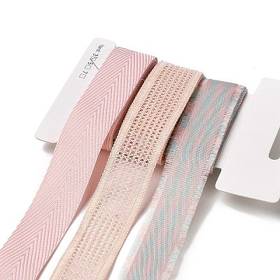9 Yards 3 Styles Polyester Ribbon SRIB-A014-B09-1