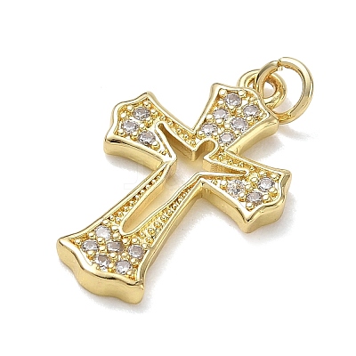 Brass with Crystal Rhinestone Pendants RB-CBA6830-03G-03-1