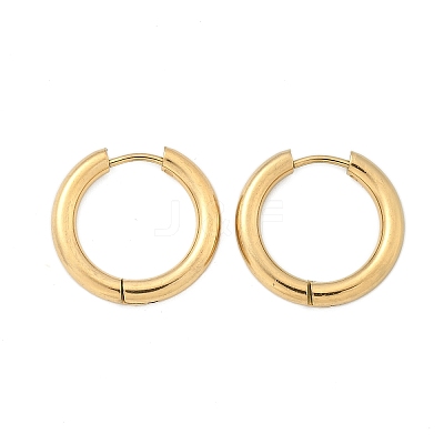 Ion Plating(IP) 304 Stainless Steel Huggie Hoop Earrings EJEW-F111-20mm-G-1