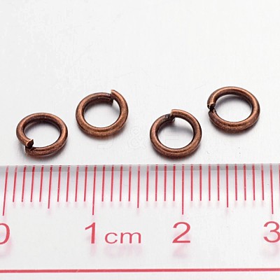 Brass Open Jump Rings JRC6MM-R-1