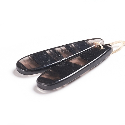 Natural Obsidian Pendants G-G827-03C-1
