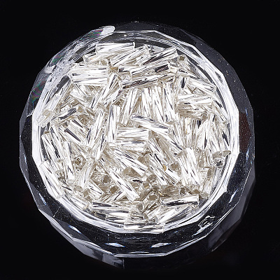 Glass Twist Bugle Beads SEED-S018-03-1