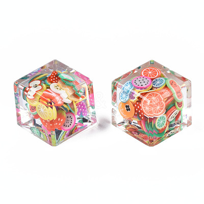 Transparent Acrylic Pendants TACR-N006-68-1