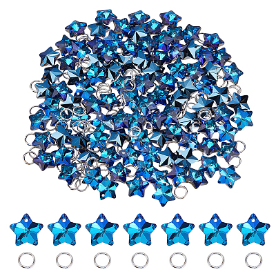 100Pcs Electroplate Glass Charms GLAA-ME0001-26-1