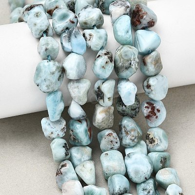 Natural Larimar Beads Strands G-B161-B10-1