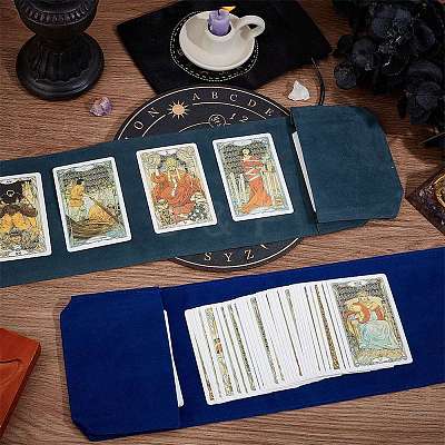 4Pcs 2 Colors Double-Sided Velvet Tarot Cards Storage Bags ABAG-CN0001-05-1