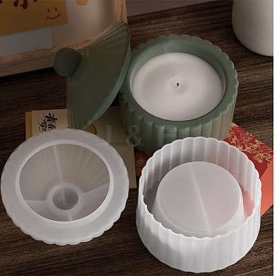 Stripe DIY Candle Cup Silicone Molds DIY-Q037-08A-1