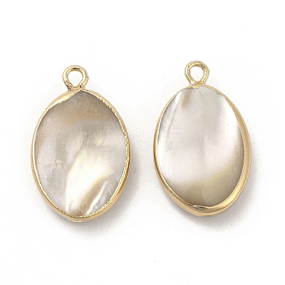Natural Trochus Shell Charms LS-PEAR-P004-49KCG-1