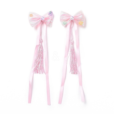 Bowknot Long Ribbon Alligator Hair Clip LS-PHAR-D013-03A-1