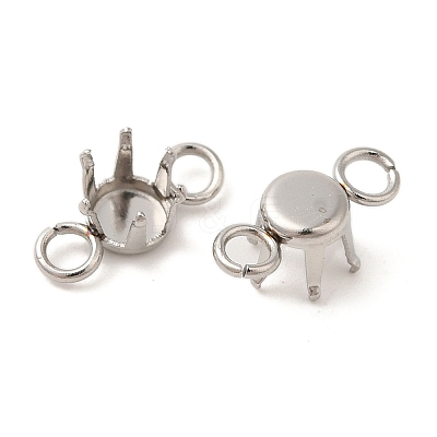 304 Stainless Steel Charms Rhinestone Claw Settings STAS-U025-04A-P-1