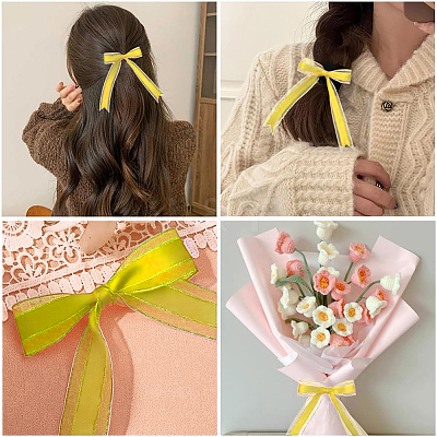 1Roll Solid Color Organza Ribbons ORIB-CY0001-02H-1