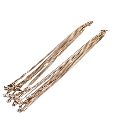 1.5mm 304 Stainless Steel Square Snake Chain Necklaces TW4888-2-1