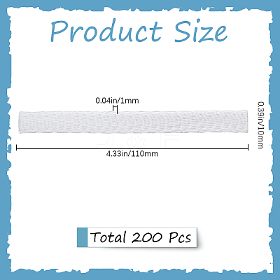 200Pcs PE Makeup Brush Protector Reusable Expandable Mesh Cover MRMJ-GF0001-51E-1
