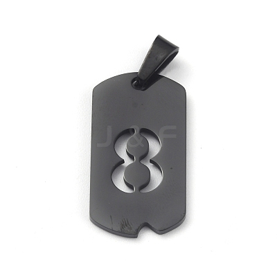 Ion Plating(IP) 304 Stainless Steel Pendants STAS-O127-E08-1