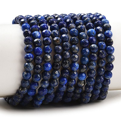 Natural Lapis Lazuli Beads Strands G-G059-4mm-1