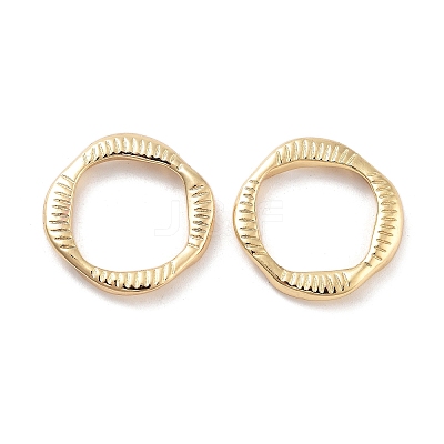 Rack Plating Brass Linking Rings KK-C063-26G-1