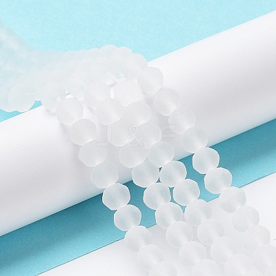 Transparent Glass Beads Strands EGLA-A034-T8mm-MD19-1