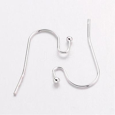 Silver Color Plated Brass Hook Ear Wire X-J0JQN-S-1