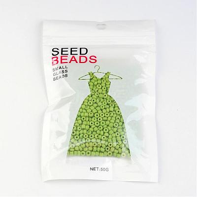 8/0 Opaque Colours Round Glass Seed Beads X-SEED-A010-3mm-44-1
