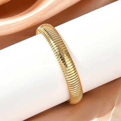 304 Stainless Steel Flat Snake Chain Bracelet BJEW-B076-01G-1