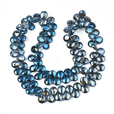 Electroplate Glass Beads Strand EGLA-S188-27-C01-1