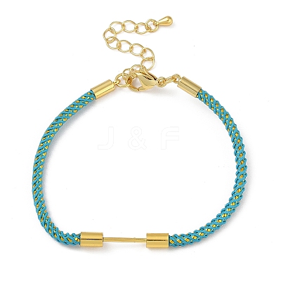 Braided Nylon Cord Bracelet Making MAK-L043-01G-02-1